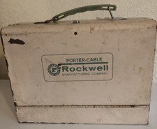 Atq Porter Cable Rockwell Manufacturing Co. custodia in metallo fattoria rustica grannychica