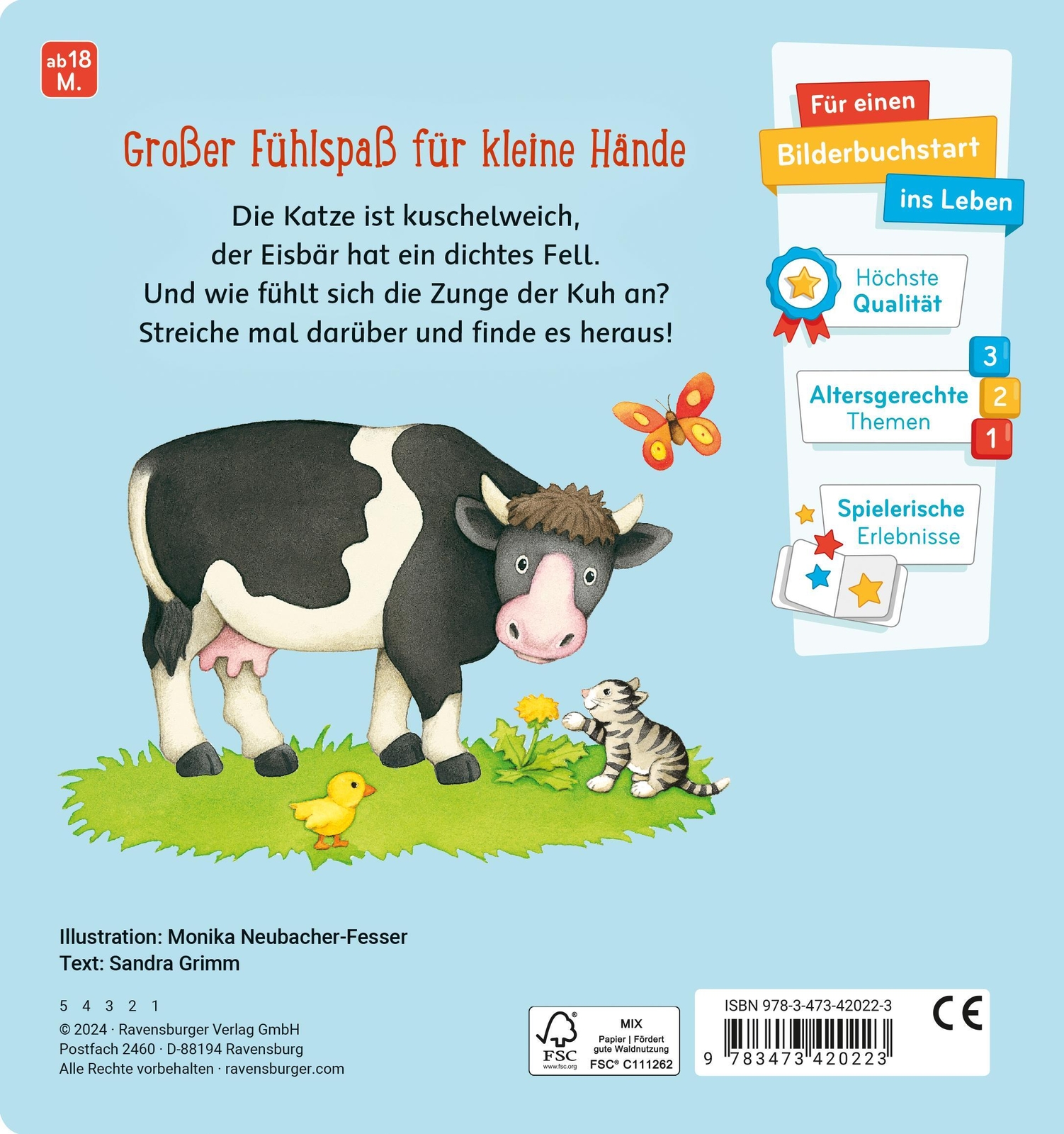 Thumbnail - Mein Großes Fühlbuch | Sandra Grimm | Buch | Spiralbindung | 12 S. |