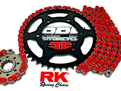 Red 2006-2020 Yamaha R6 RK ZXW 520 15/45 Quick Accel Chain and Sprockets  Kit