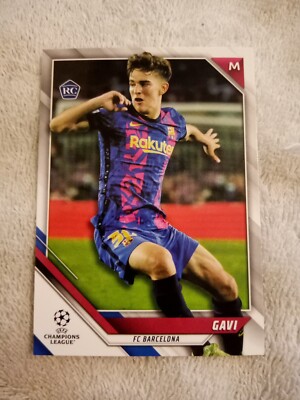 2022 GAVI TOPPS UEFA CHAMPIONS LEAGUE #50 ROOKIE RC CARD BARCELONA