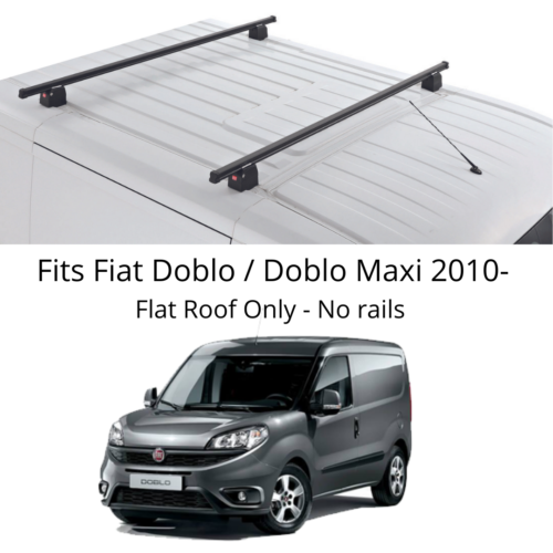 Premium Roof Rack Bars- Pair - For Fiat Doblo / Doblo Maxi 2010-21 -ST5000/3300 - Picture 1 of 5