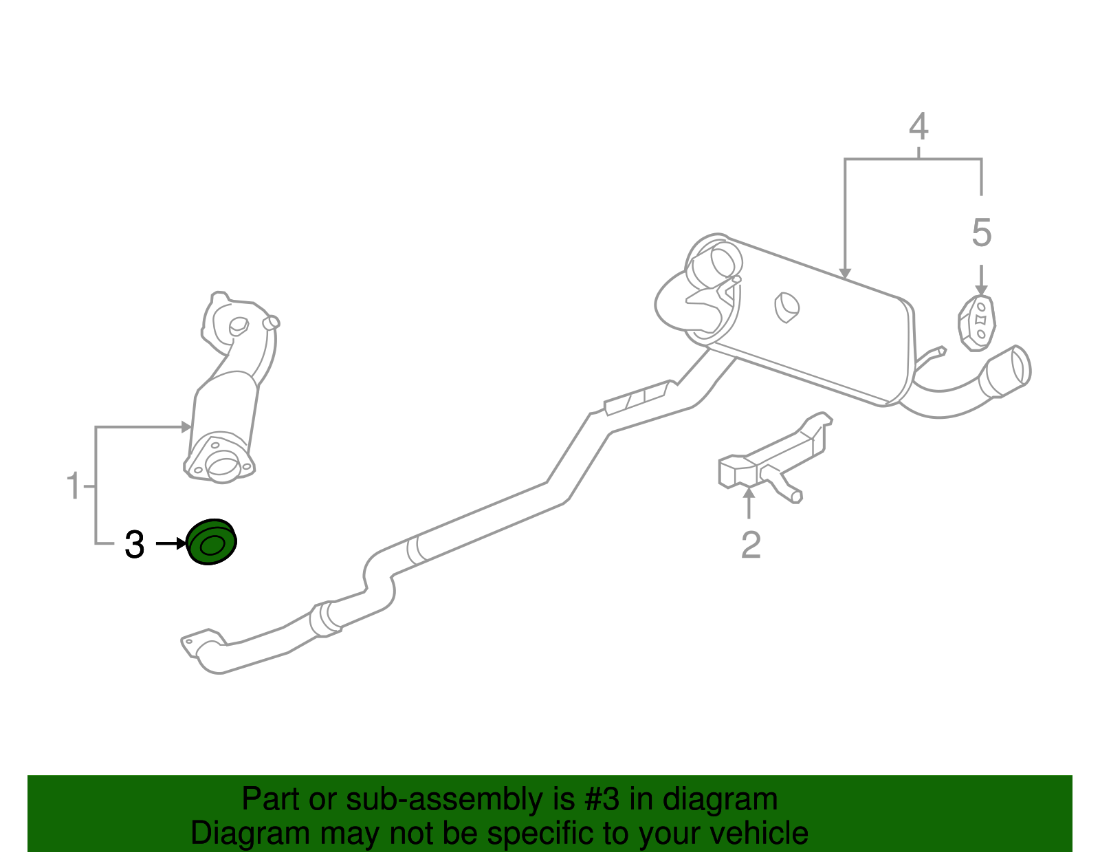 Genuine GM Catalytic Converter Seal 15105884 eBay