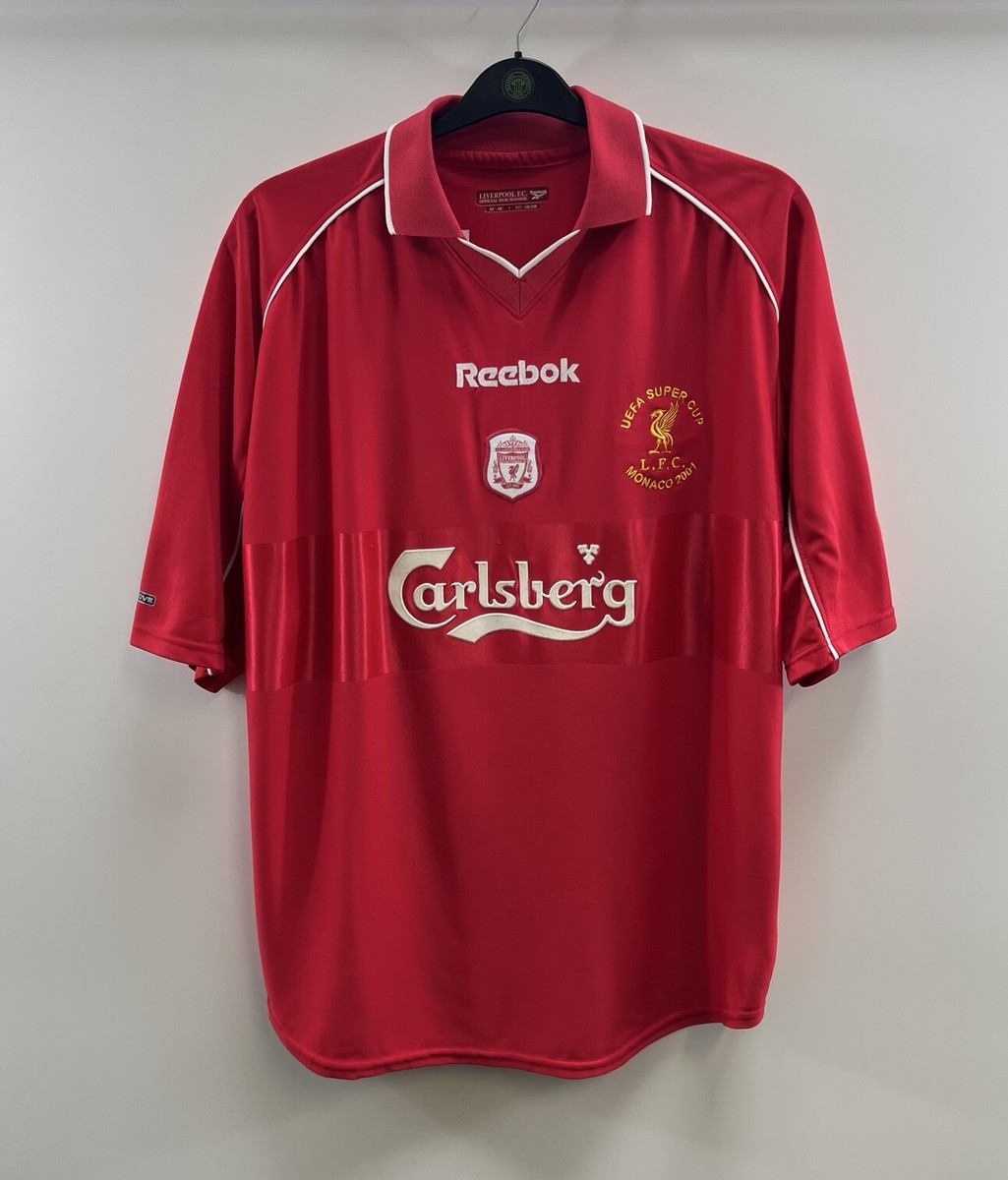 Liverpool UEFA Super Cup Final 2001 Home Football Shirt 2000