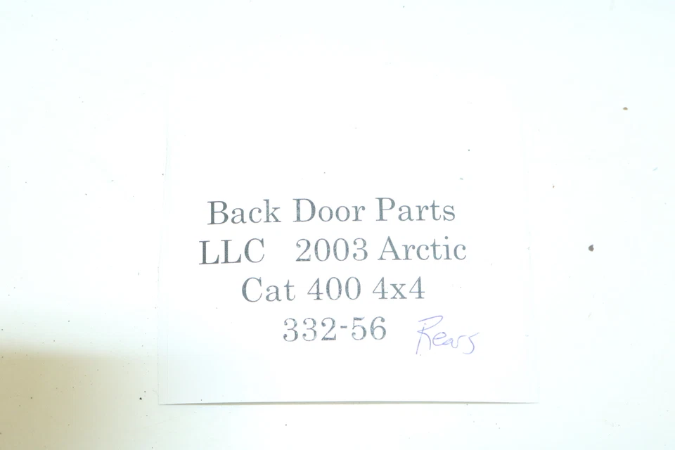 2003 Arctic Cat 400 Fis Auto 4x4 Rear Back Right Left A Arm Axle Guards Shields - Image 3 of 3