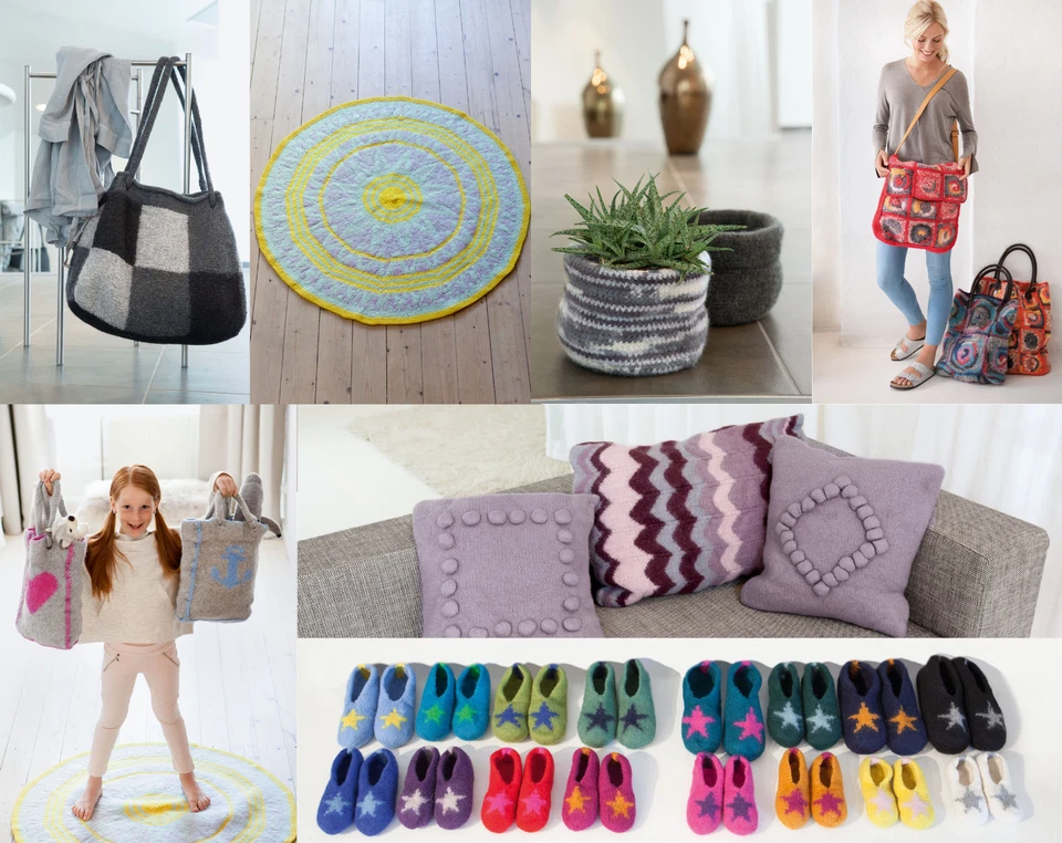 Lana Grossa FELTRO 50 g moderne Filzwolle Filzgarn 51 Farben 50 m - Bild 2 von 2