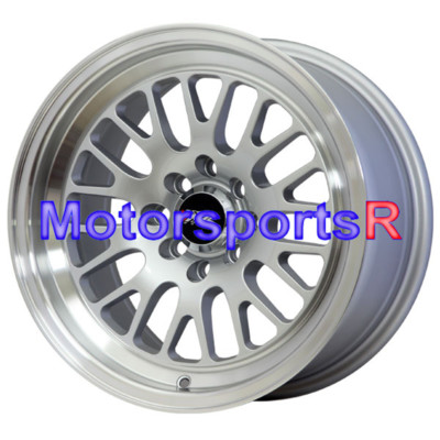 XXR Wheels 531 16x8 +20 Silver Machine Lip Rims Mesh 4x100 84 87 88 91 BMW E30