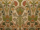 Art Deco Madison Olive Thick Woven Jacquard Curtain Upholstery Cushion Fabric