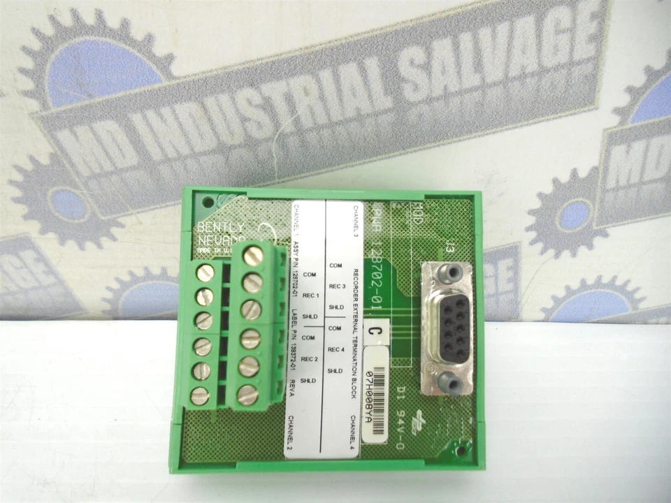 BENTLY NEVADA - PWA 128702-01 - TERMINAL & CONTACT BLOCK 4 Channel - 3500/42 - Image 4 of 4