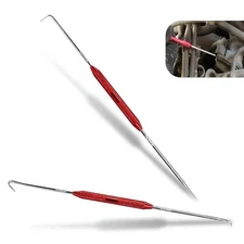 2 PCS Automotive Oil Seal O-Ring Puller, 8.2" Length 45 Degree + 90 Degree 