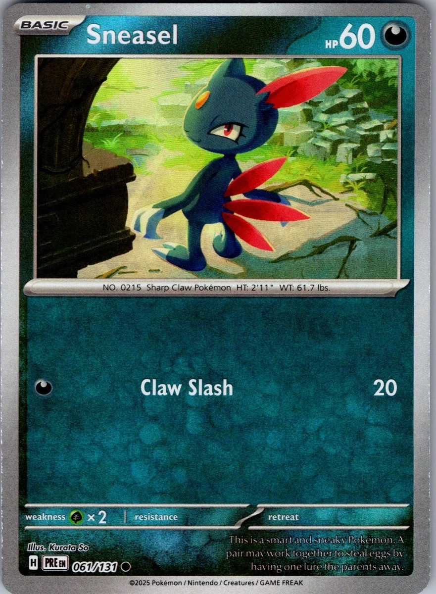 Sneasel Pokémon TCG Cards for sale | eBay