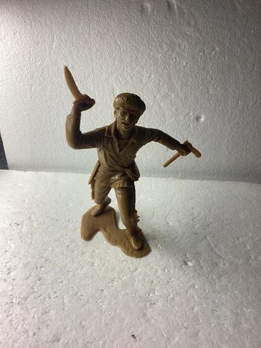 1964 Louis Marx Plastic Daniel Boone Frontiersman Figure 6"