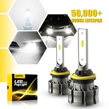 2pcs 880 899 Led Fog Drl Light Bulbs 60w 3600lm High Power 6500k White Bright P