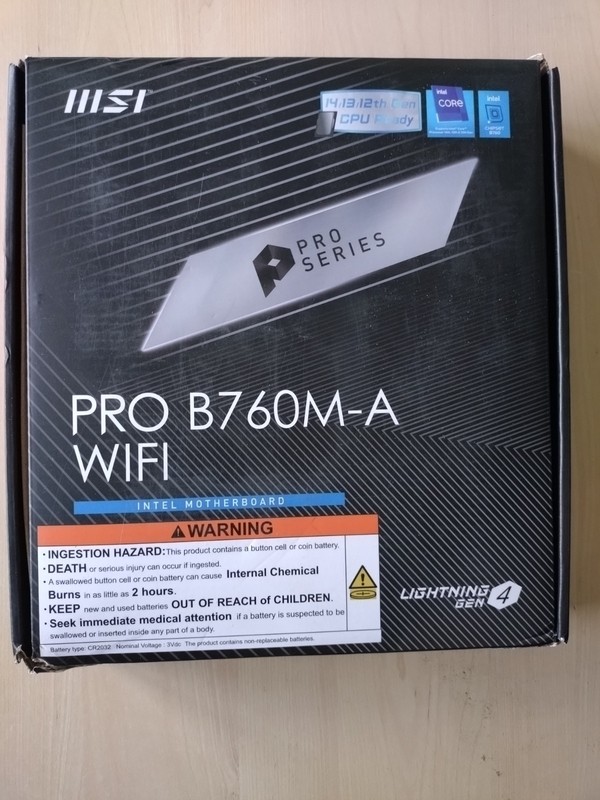 MSI PRO B760M-A WiFi DDR5 LGA 1700 MicroATX Intel Motherboard