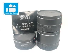 🎦👀✨MINT✨ Zenza Bronica ETR ETRS Auto Extension Tube Ring E-14 E-28 E-42 JAPAN