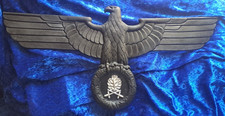 ADLER SCHWARZ MIT EICHENLAUB UND ACHWERTER 60CM BREIT (RESIN)