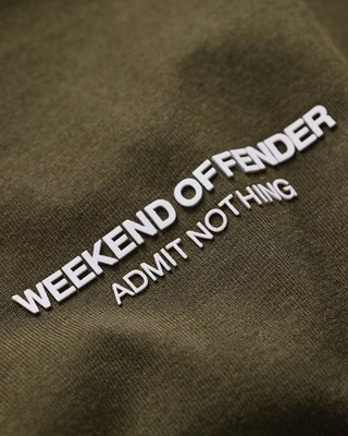 Weekend Offender MILLERGROVE WOAN TEE  CASTLE GREEN/GHOST