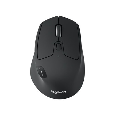 Logitech M720 Triathalon Multi-Device Wireless Mouse, Black