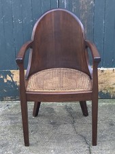 Antique Wooden Tub Chair | Solid Wood | Vintage Armchair | Rustic / Traditional