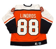Philadelphia Flyers Jersey XL Eric Lindros Mens Starter Orange Vintage 