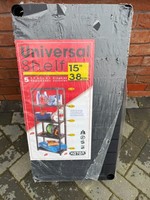 New - Keter Universal Shelf 38cm Plus 5-Tier Heavy Duty Shelving Unit Black