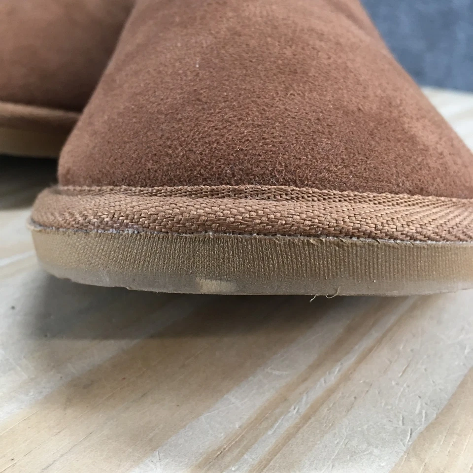 Zapatilla Nautica Mule para Hombres 11-12 Marrón Somersby Microgamuza Sin Cordones Forrada de Piel Sintética Foto 4 de 4