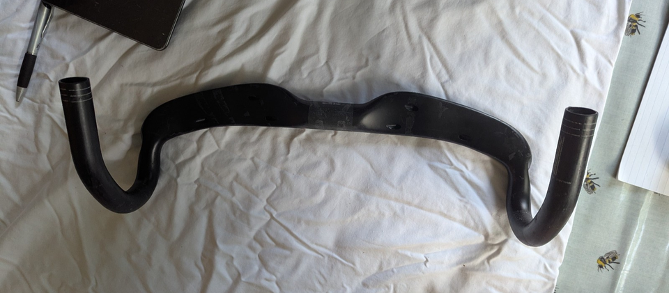 Carbon fiber drop bars 42cm 31mm Internal Routing Black | eBay