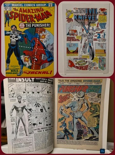 Amazing Spiderman # 129 Beautiful Replica Newsprint Punisher