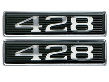 1969 Torino 428 Emblems Hood Scoop Gt Ranchero Mustang Lh Rh New 1969 Torino 428 Emblems Hood Scoop Gt Ranchero Mustang Lh Rh New