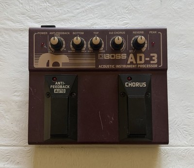 Boss AD-3 Acoustic Instrument Acoustic Processor Guitar Effect Pedal