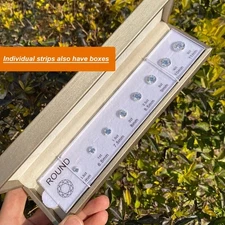 Accurate Rings Size Reference and Gemstones Chart with Cubic Zirconia Materials