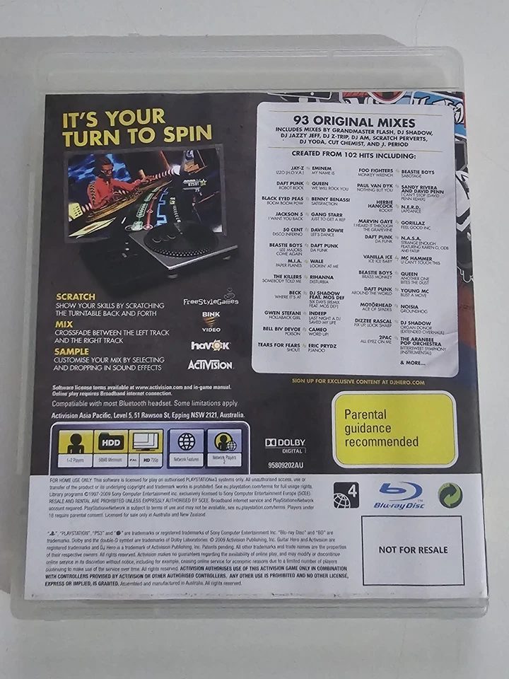 DJ Hero Turntable Kit + Game & Dongle - PS3 & 2- Tested - Playstation 3 & 2 - Image 4 of 4