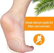 Metatarsal Pads 8 Count Gel Ball of Foot Cushions Pain Relief 4 Pairs