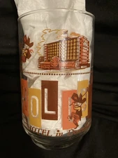 Vintage Holiday Hotel Reno Tumbler Cocktail "Libby" Glass 1970s.