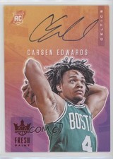 2019 Panini Court Kings Fresh Paint Ruby 53/99 Carsen Edwards #FP-CED Auto nd3