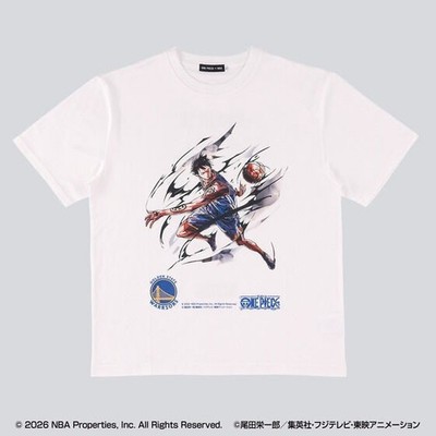 ONE PIECE × NBA T-Shirts Trafalgar Law x Golden STATE WARRIORS
