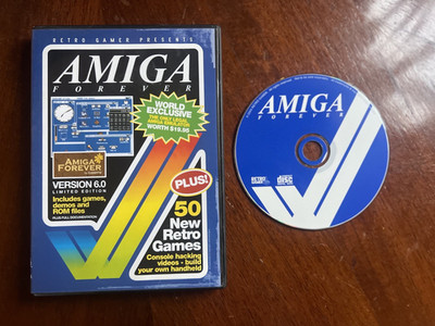 Retro Gamer AMIGA FOREVER Version 6.0 PC CD Rom Emulator plus 50 Retro Spiele