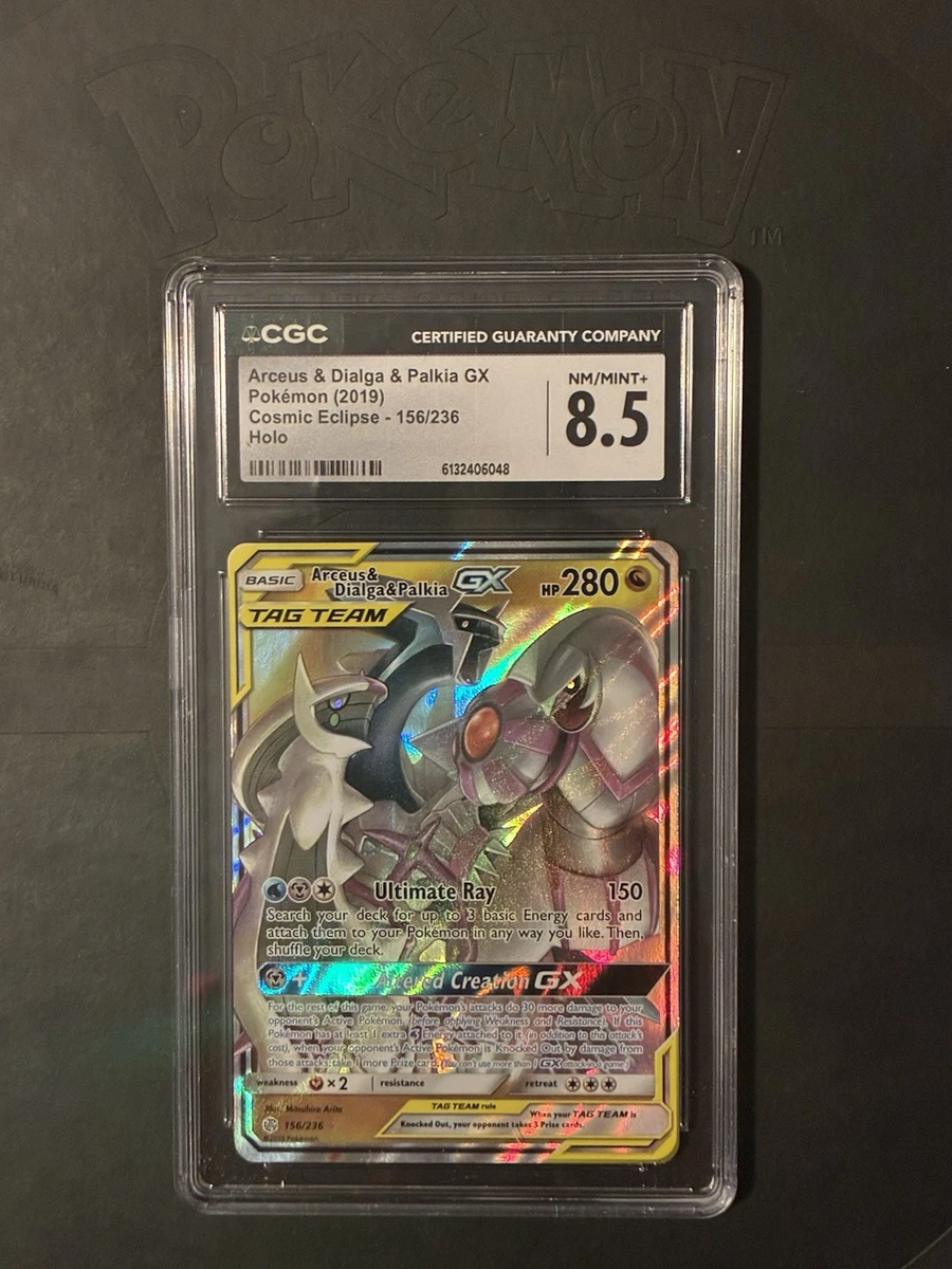 25+ Arceus & Dialga & Palkia GX 156/236 Sm-Cosmic Eclipse for sale