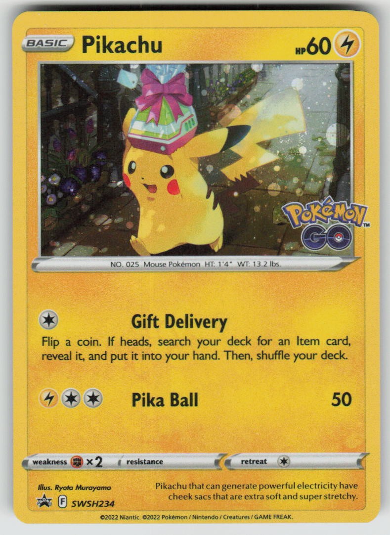 Pikachu SWSH234 Holo Promo Sword & Shield Promo Pokemon NM