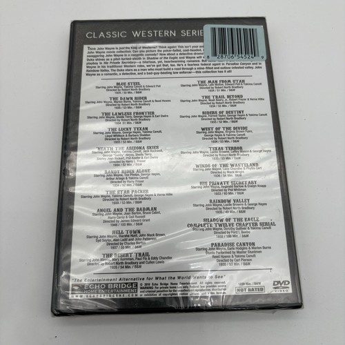 John Wayne 20-Film Set (DVD, 4-Disc) Classic Western B&W Texas Terror Hell Town - Picture 3 of 4