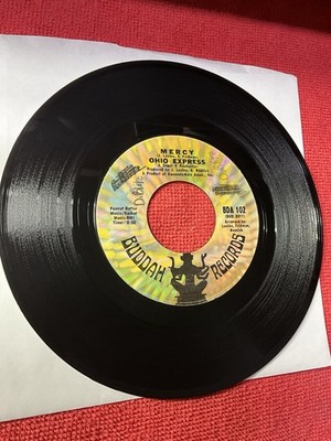 45 RPM Ohio Express Roll It Up, Mercy Buddah Pop Vinyl Record BDA 102 VG+