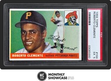 ROBERTO BOB CLEMENTE PSA 5 1955 TOPPS BASEBALL #164 ROOKIE CARD RC PIRATES HOF