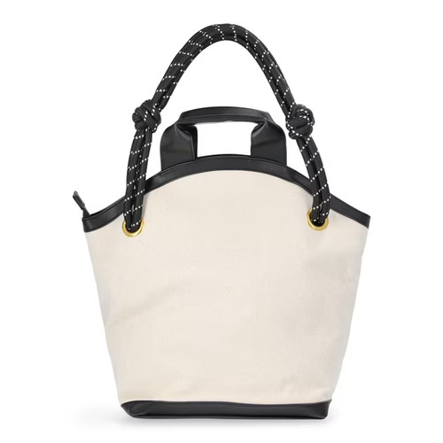 Free Assembly Women's Canvas Tote Bag, Natural