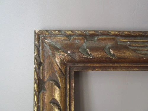 Antique Carved Wooden Frame Gold Effect
