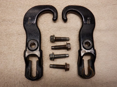 #ad #ad Pair of Factory Tow Hooks w bolts 2004 2015 Nissan Titan Armada $65.00