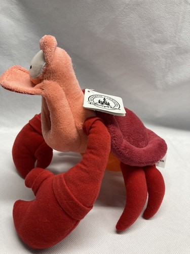 Disney Parks Little Mermaid Sebastian Plush 9" Stuffed Red Crab Ariel NWT - Picture 3 of 8