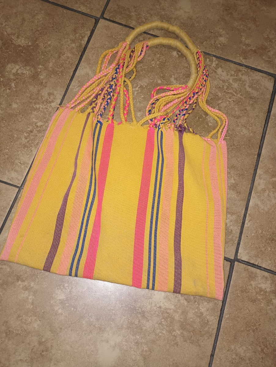 World Market Woven Tote Bag Made In India 