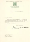 WW2 founding SAS veteran & covert ops hero Fitzroy Maclean signed letter