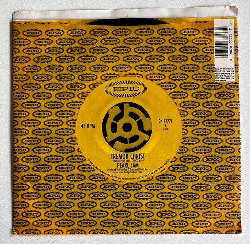PEARL JAM Spin The Black Circle Tremor Christ P/S 1994 45 Eddie Vedder NM - Picture 2 of 2