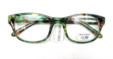 Corinne McCormack Green Tortoise Reading Glasses MADELYN 1.50
