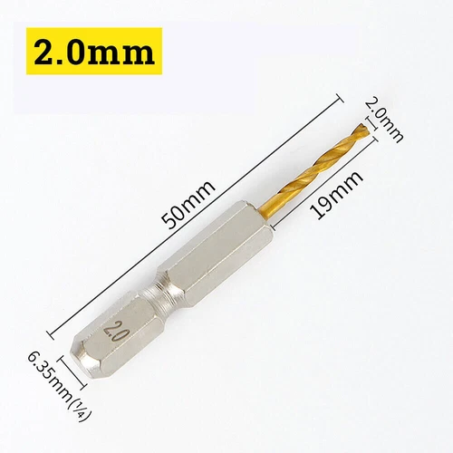1.5-13mm Handhaben Bohrer Mit 1/4" Sechskantschaft Hss Spiralbohrer Bitaufnahme - Bild 12 von 25